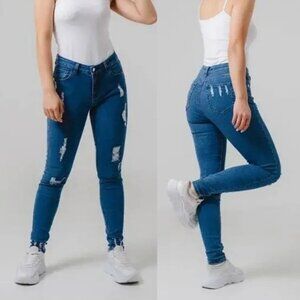 Kan Can Eco Premium Distressed Skinny Jean Size 25